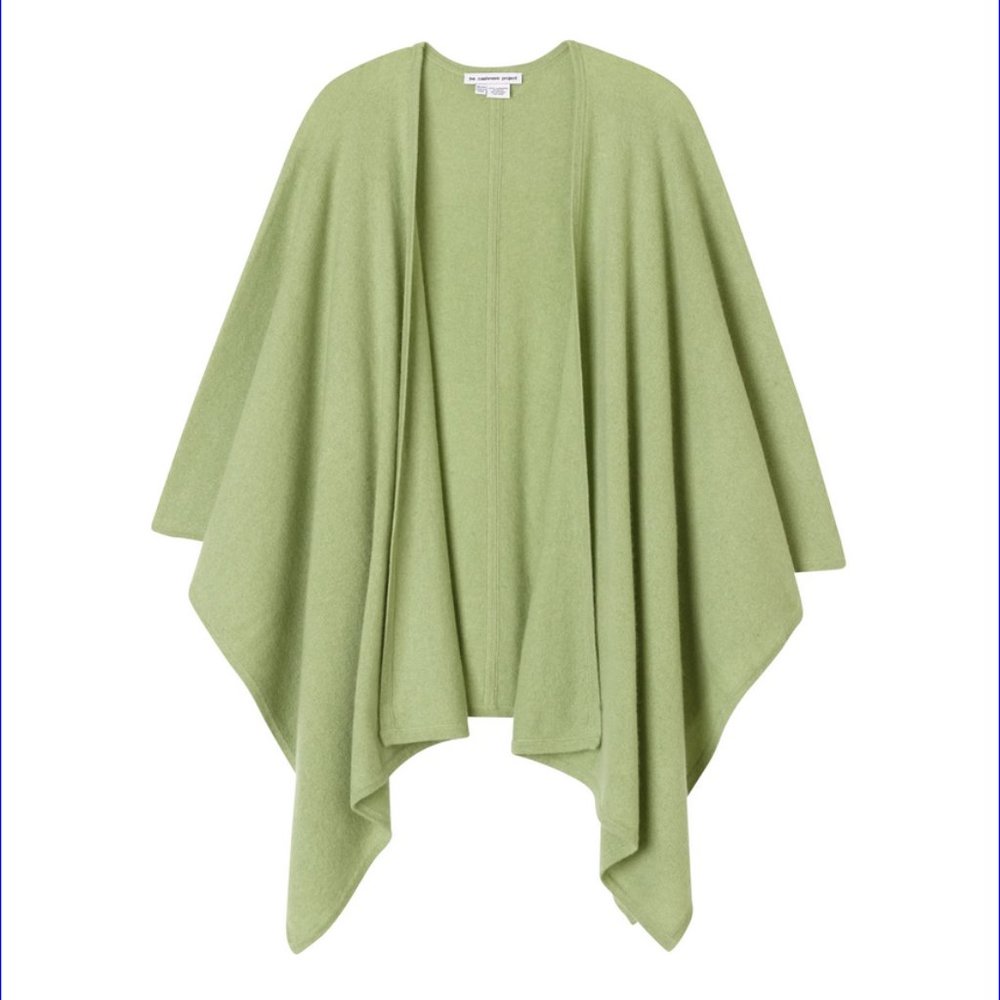 New Cashmere Project Dew Heather Wrap winter Shawl Green Holidays Gift ideas NWT